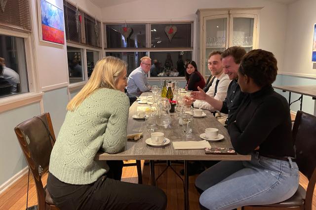Fellows at Christmas Dinner
