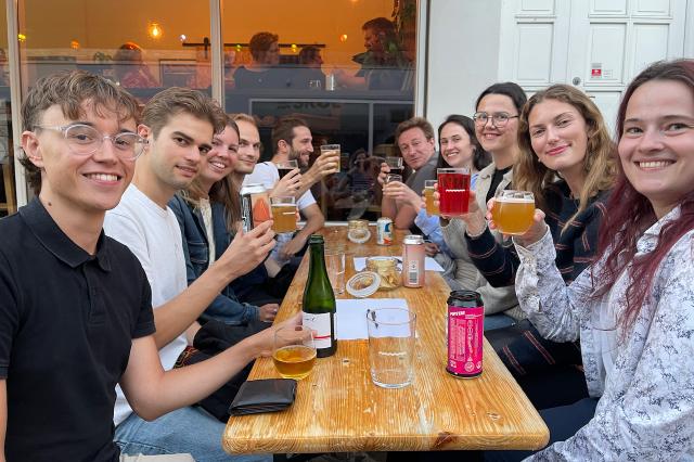 Semester start at local micro brewery SKØL