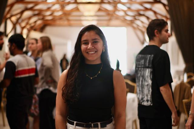 Maria Piza at alumni 
