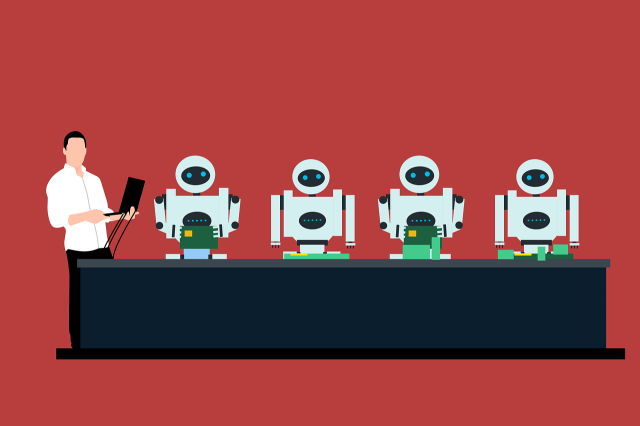 Robot og mand